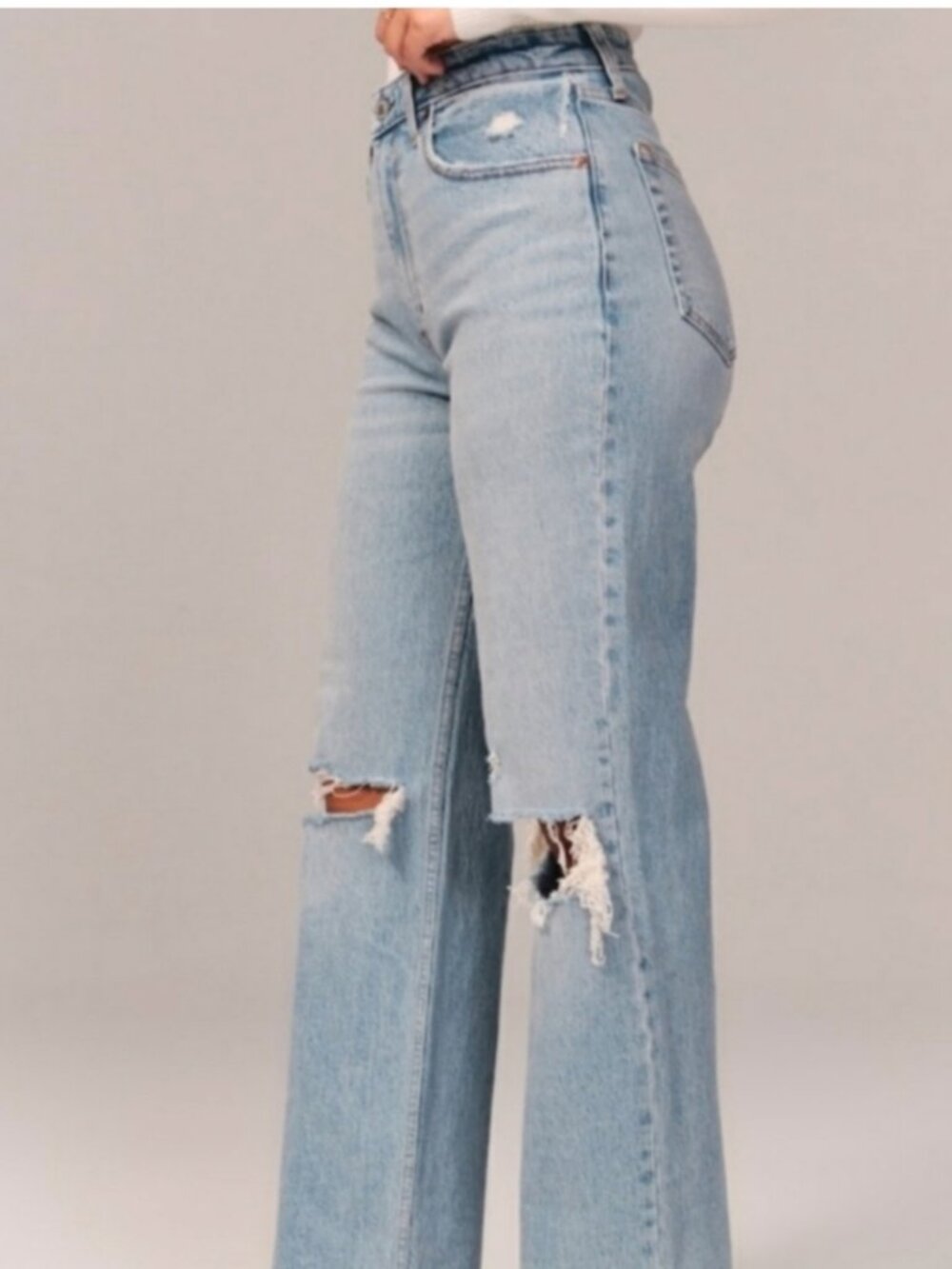 ABERCROMBIE & FITCH Women's EUC The 90's Relaxed Jean High Rise | Size 28/6S - Picture 2 of 11